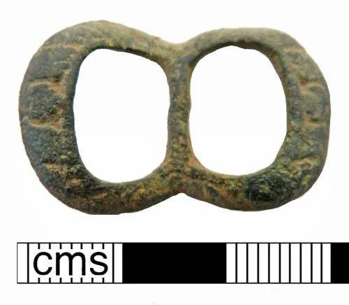 Silver Renaissance buckle- incised medium