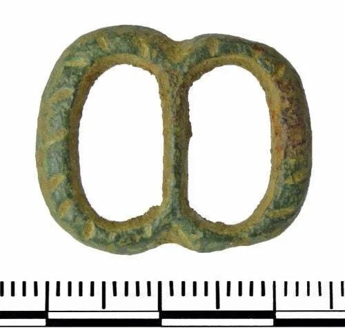 Silver Renaissance buckle- incised medium