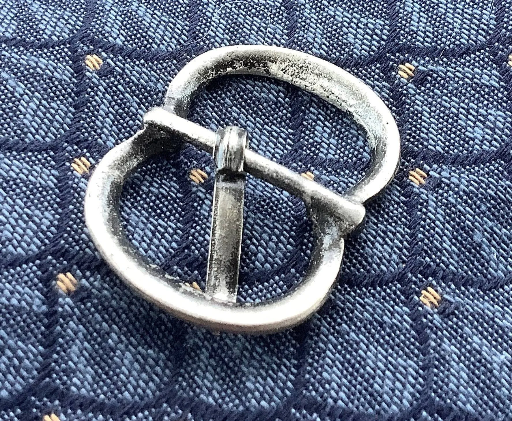 Silver Renaissance buckle- incised medium