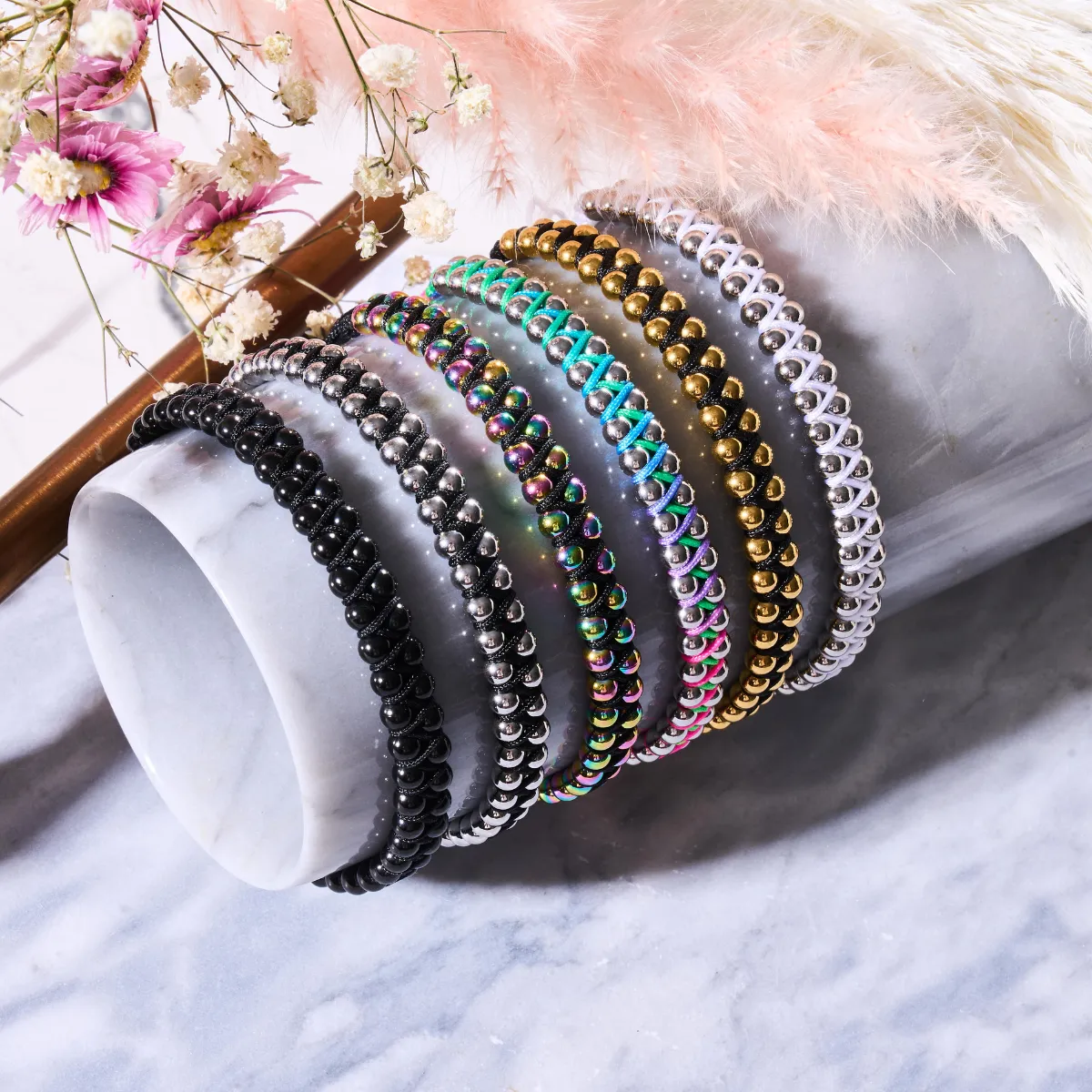 Silver | White | Mini Vitality Bracelet