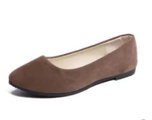 Simple Soft Girl Sweet Round Toe Shoes Flat Bottom Schoolgirl Office Lady Drive Car White Shoes