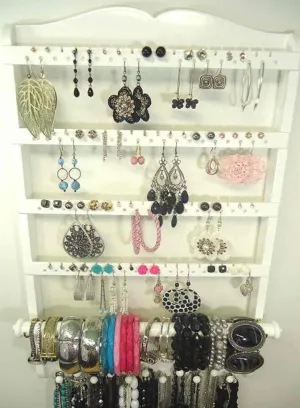 Single Bangle Jewelry Organizer White