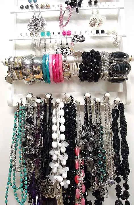 Single Bangle Jewelry Organizer White