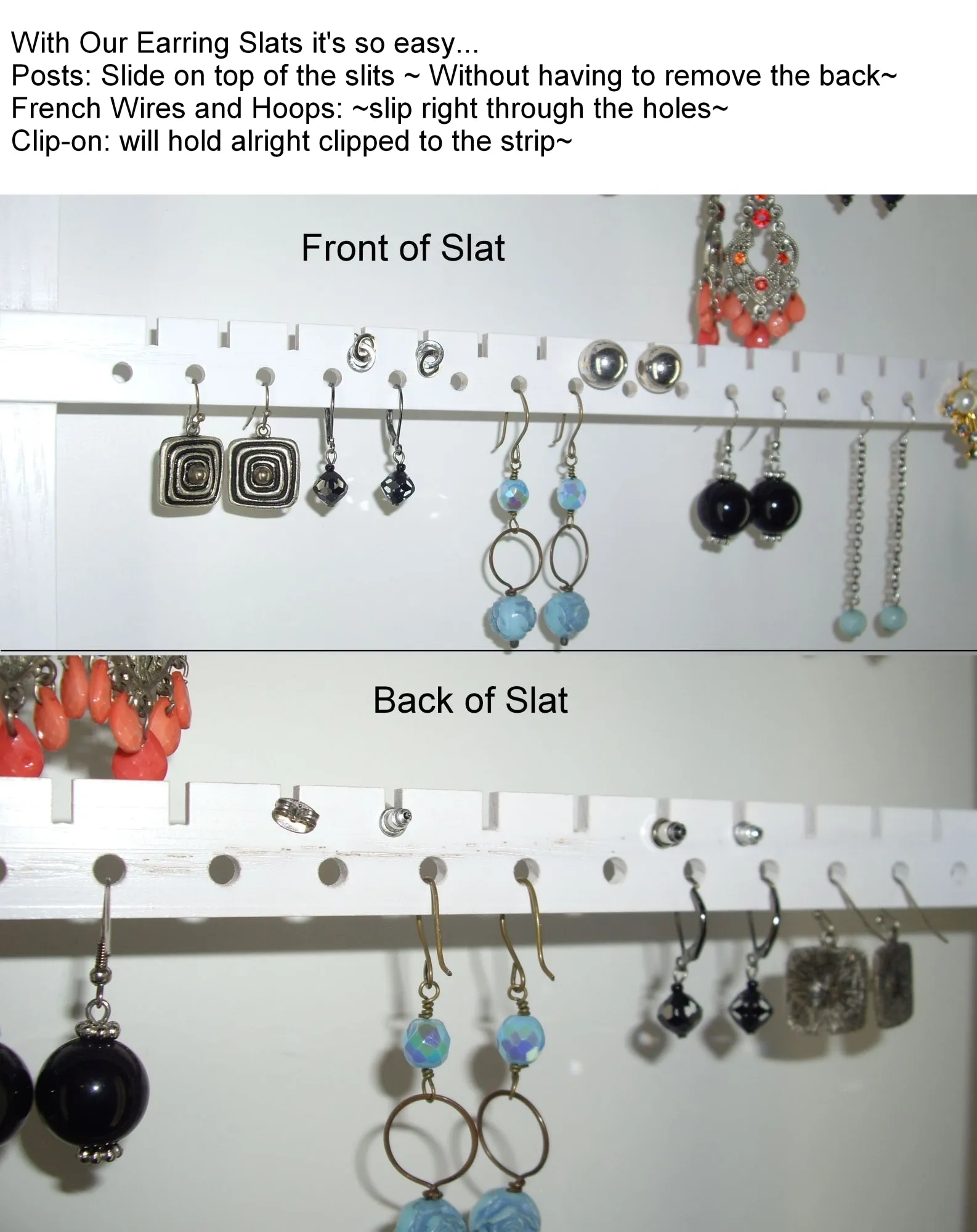 Single Bangle Jewelry Organizer White