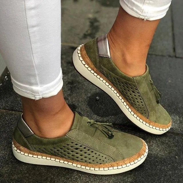 Size 35-43Slip On Women Sneakers Shallow Loafers