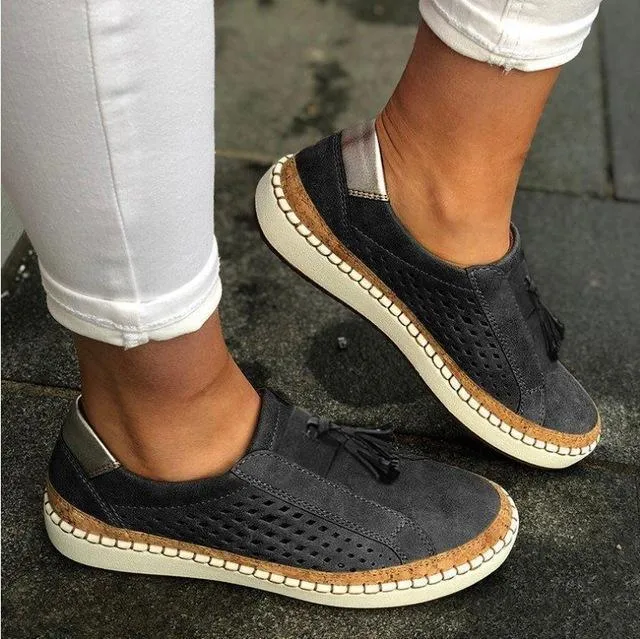 Size 35-43Slip On Women Sneakers Shallow Loafers