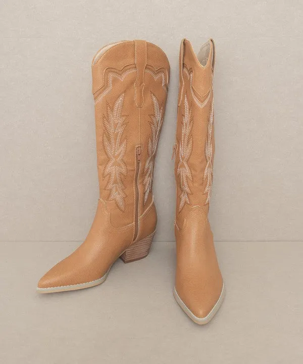 Size US 6 & 8.5 Ainsley - Embroidered Cowboy Boot