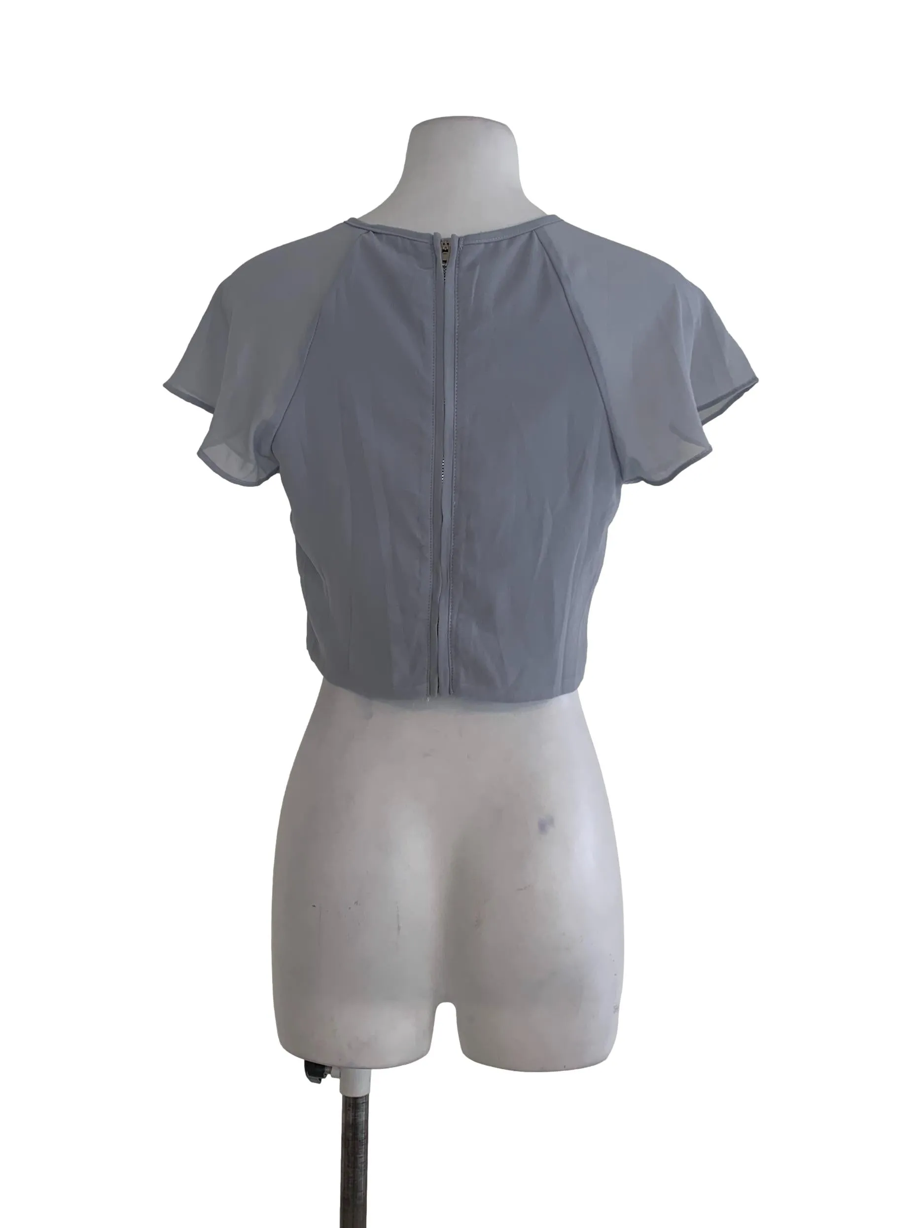 Sky Blue Plain Blouse