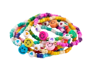 Smiley Beaded Bracelet