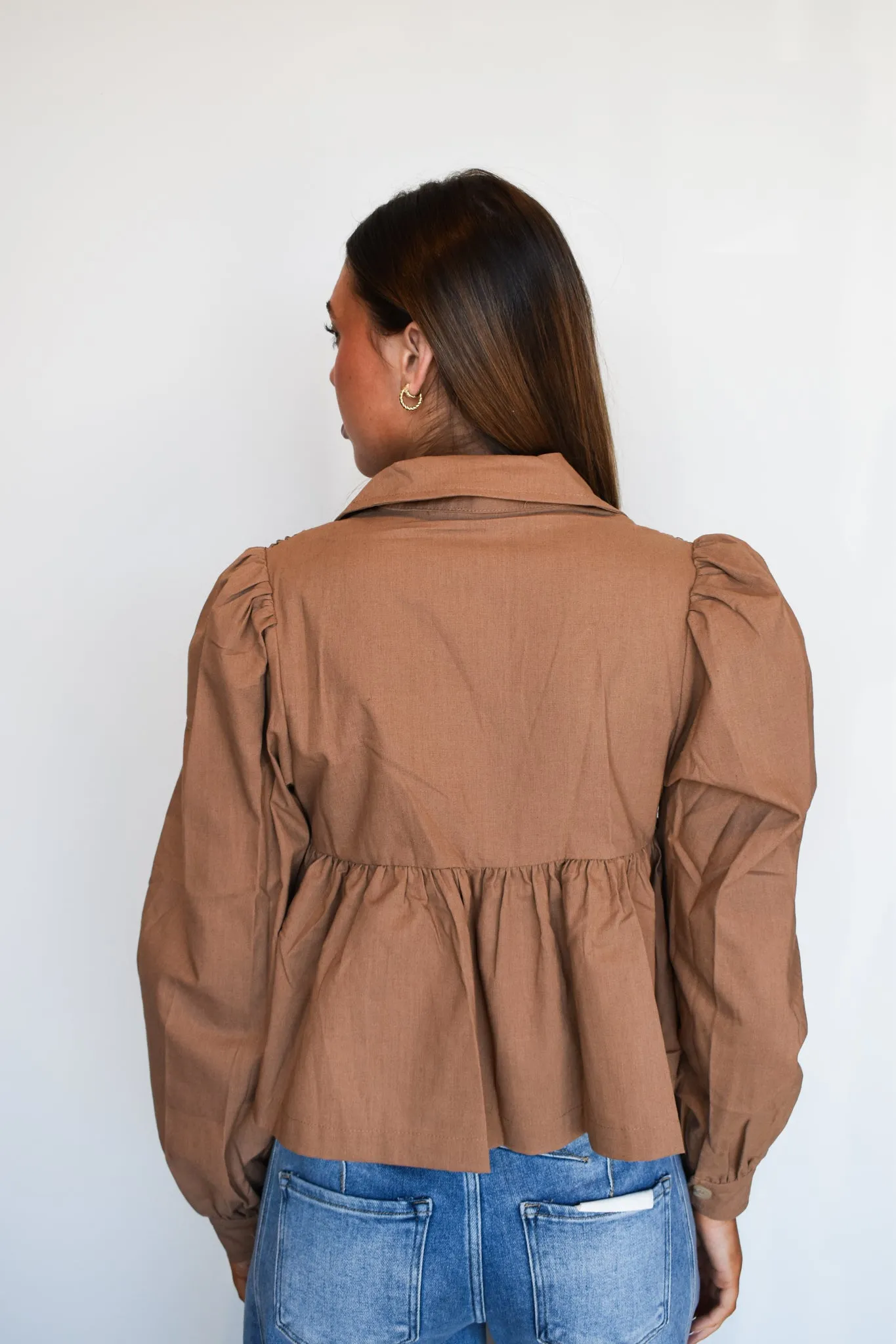 Smocked Babydoll Blouse