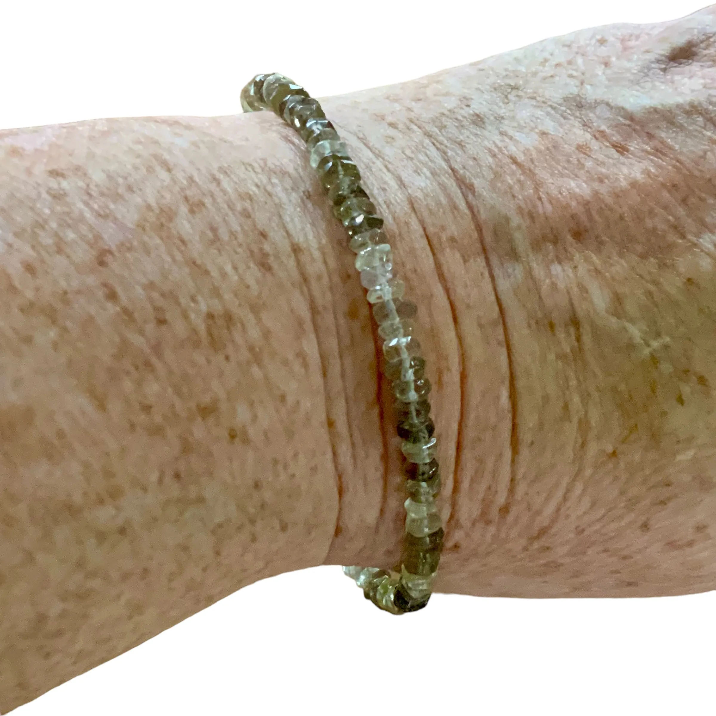Smoky & Citrine 4 mm Beaded Bracelet