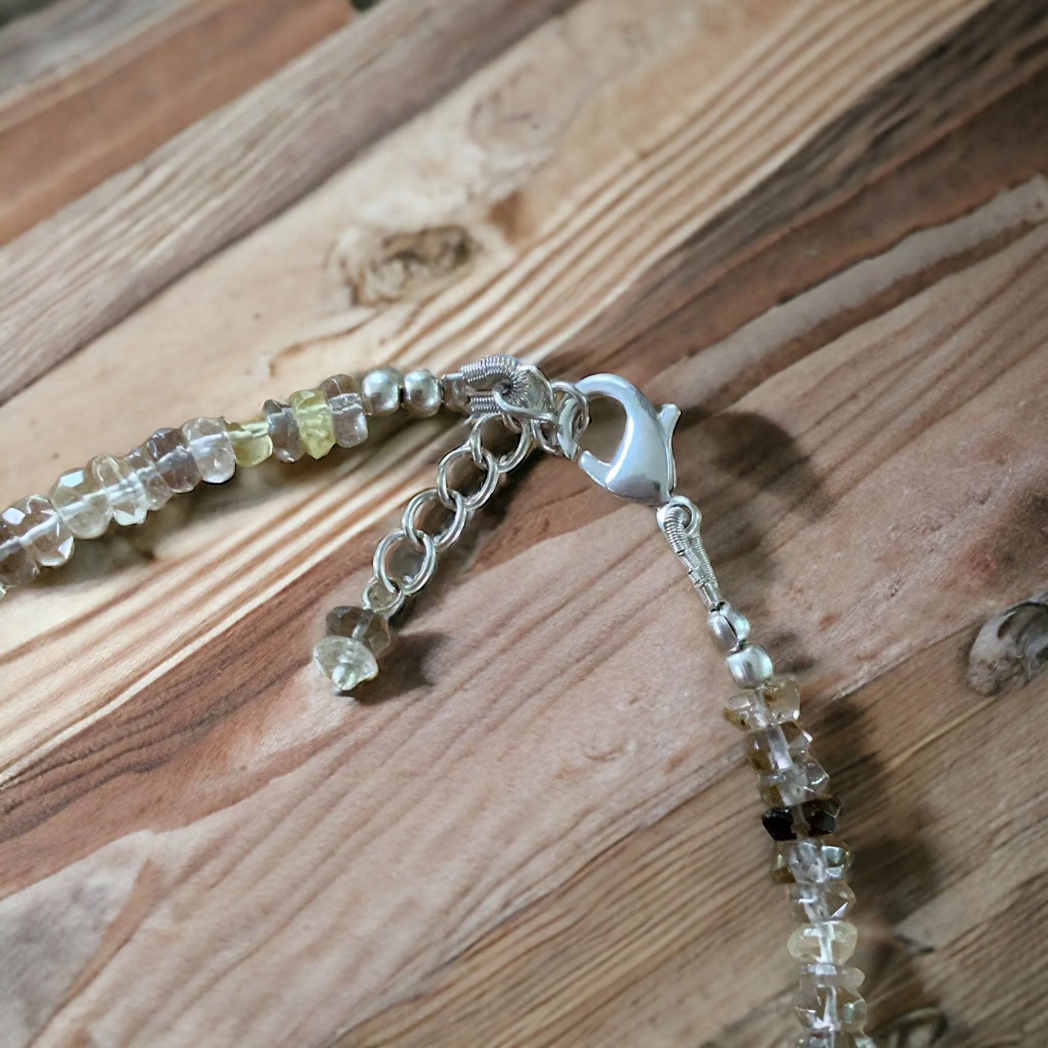 Smoky & Citrine 4 mm Beaded Bracelet