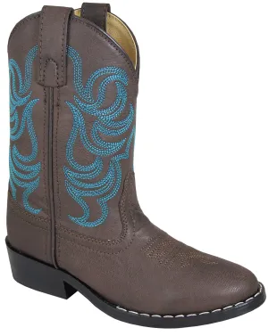 Smoky Mountain Boots Toddler Unisex Monterey Brown Faux Leather Blue