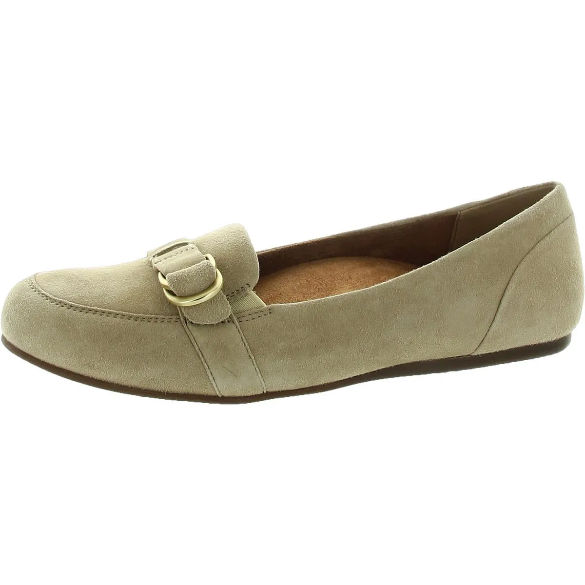 SoftWalk Womens Serra Leather Slip-On Loafers