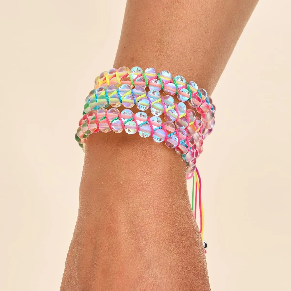 Spectrum | Rainbow Supernova | Double Galaxy Glass Bracelet