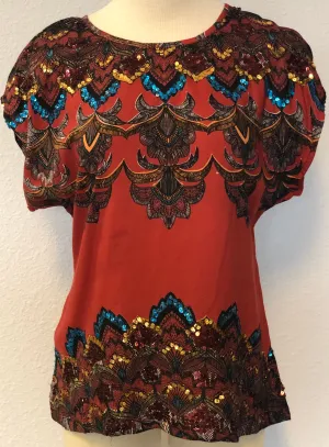 SS SEQUIN ACCENTED TOP