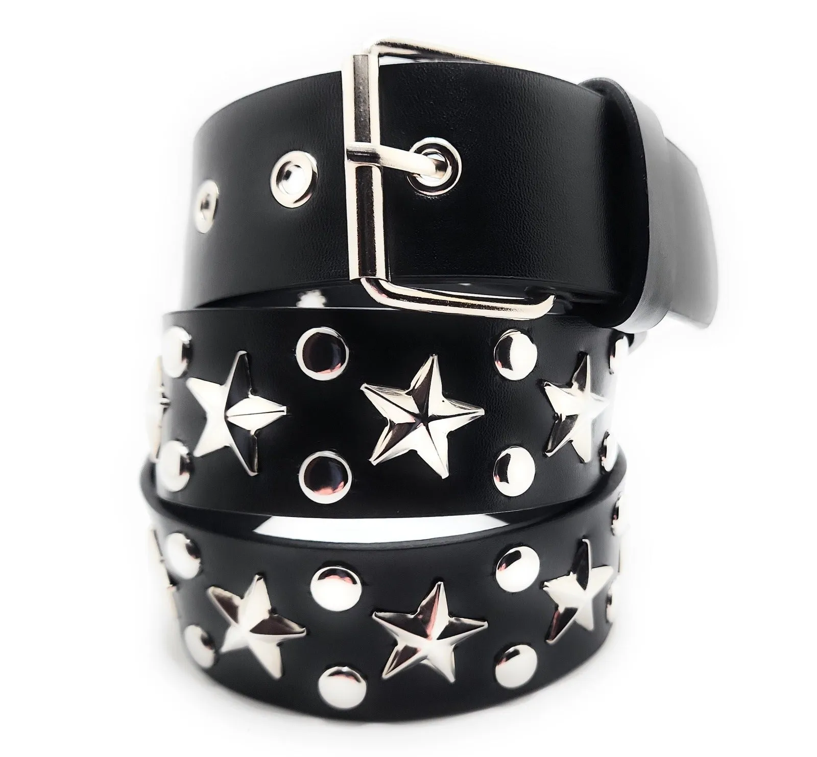 Star Studs Belt Trim-to-Fit Punk