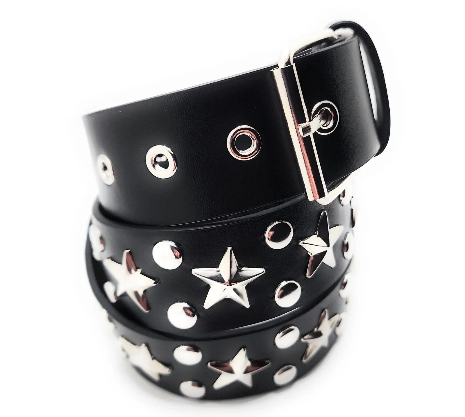 Star Studs Belt Trim-to-Fit Punk