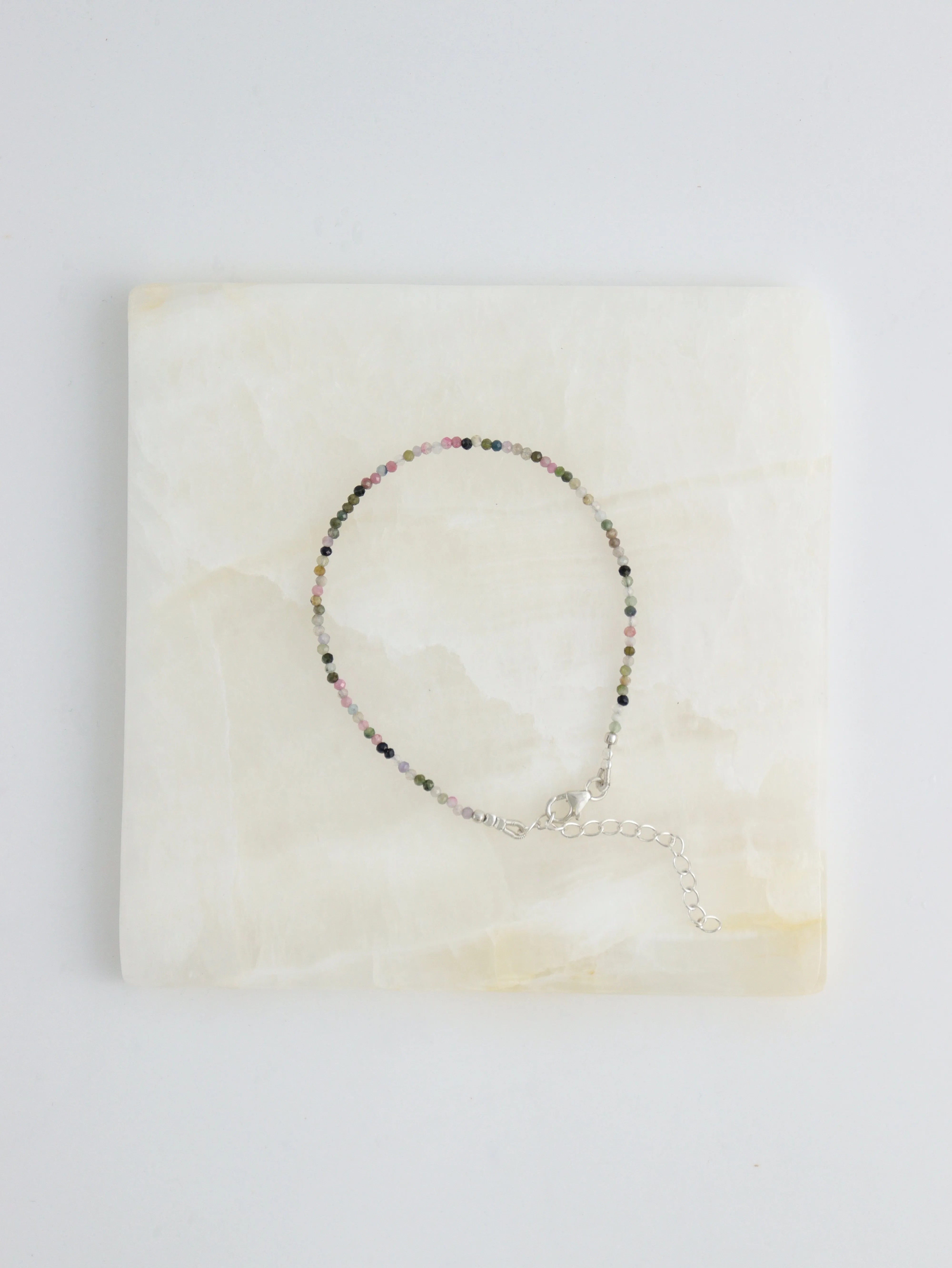 Sterling Silver Tourmaline Adjustable Bracelets
