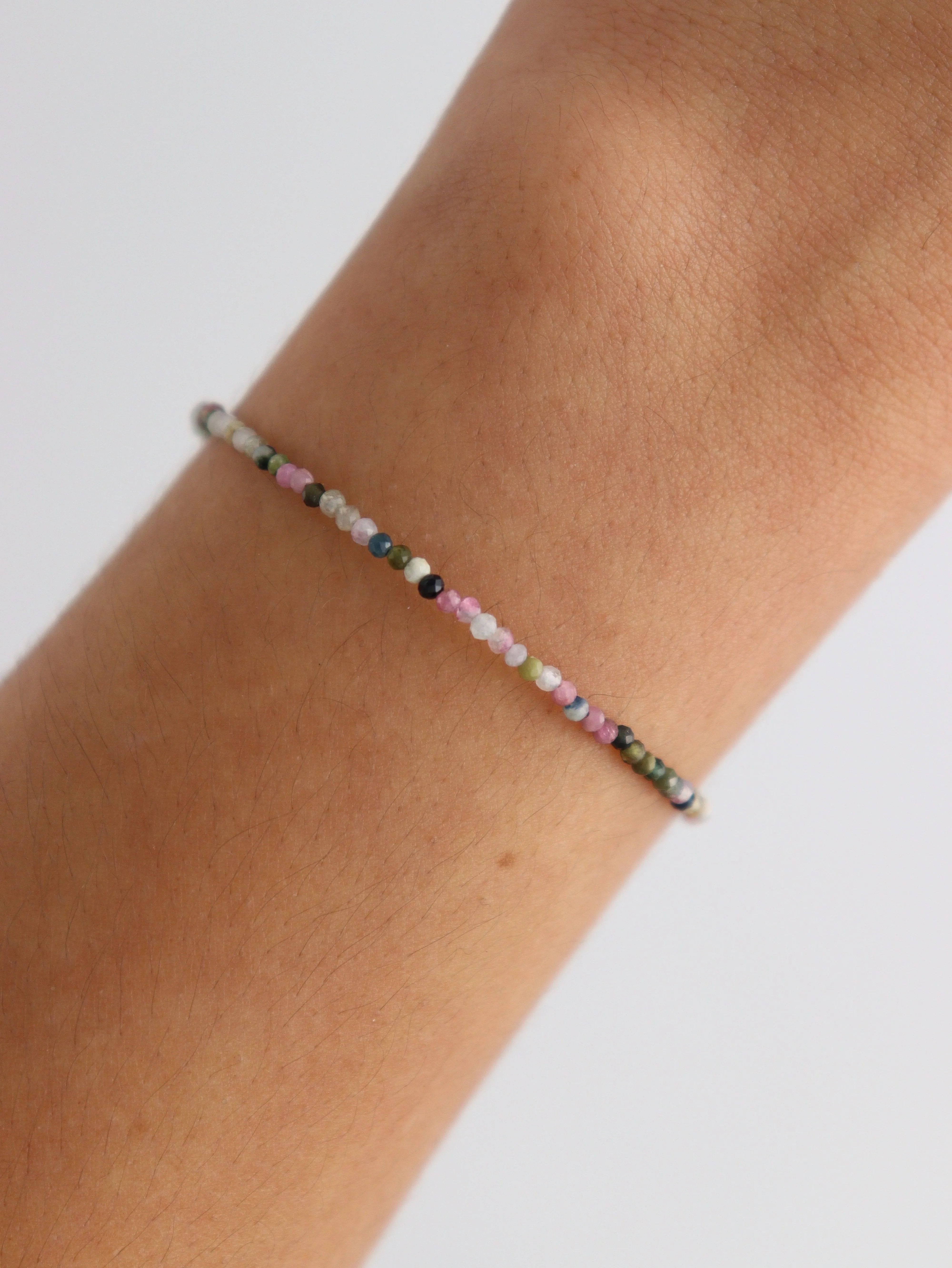 Sterling Silver Tourmaline Adjustable Bracelets