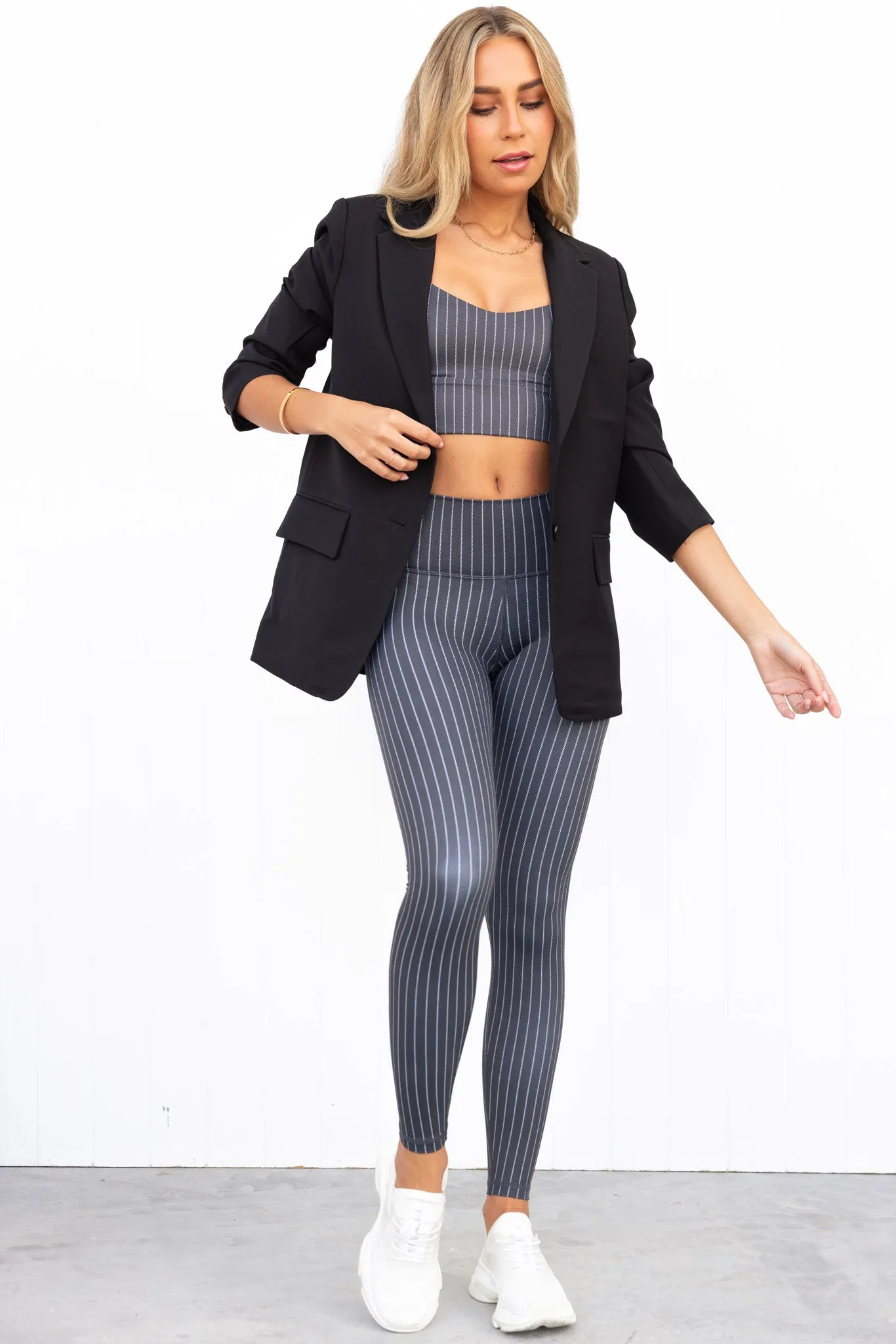Straight Fit Blazer - Black