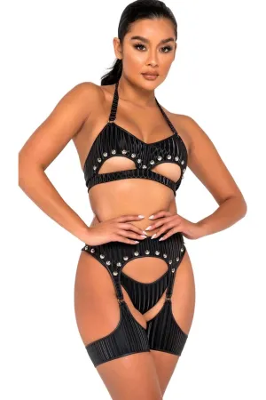 Studded Garter Belt Harness