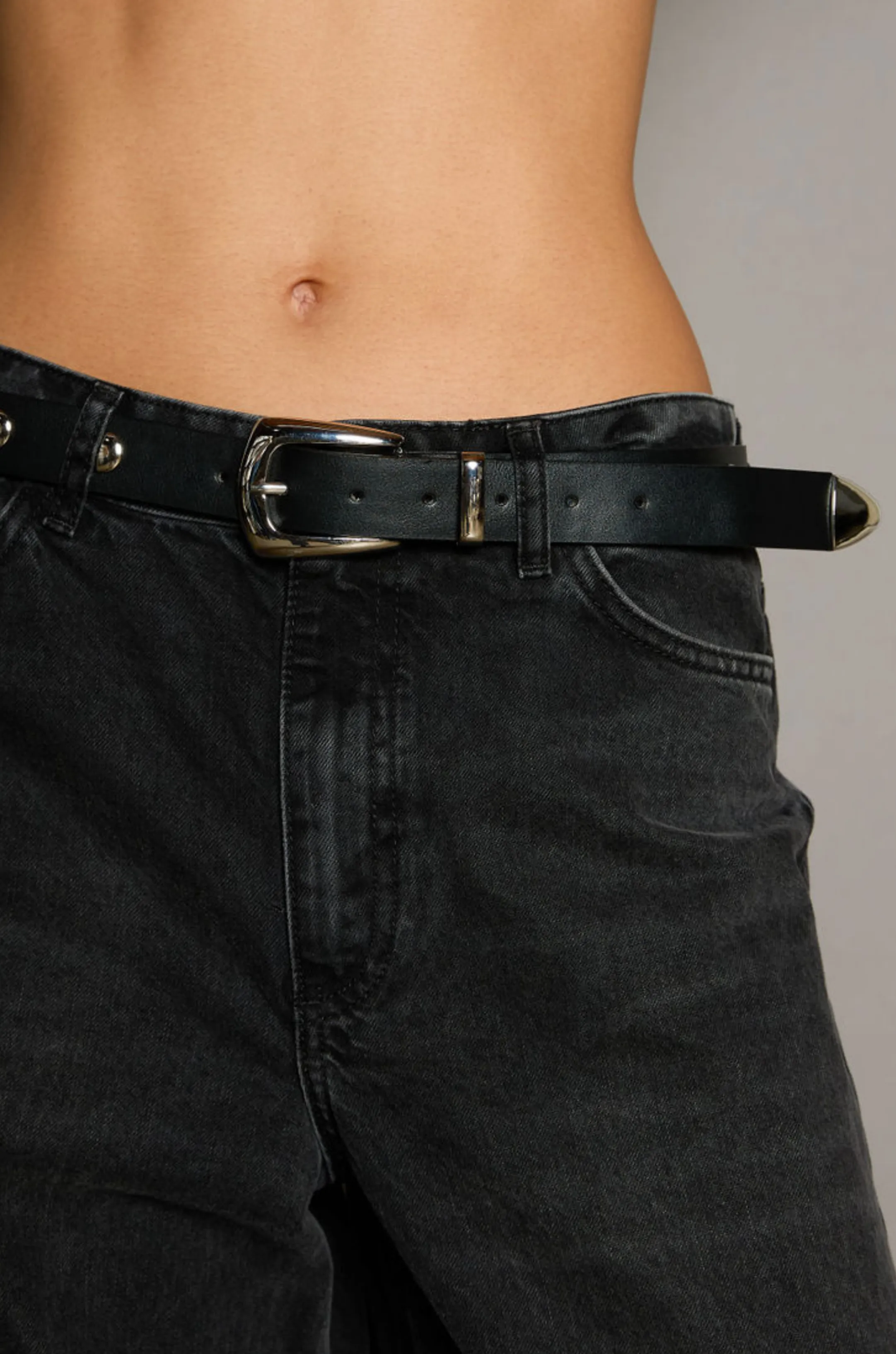 Studded Leather Belt