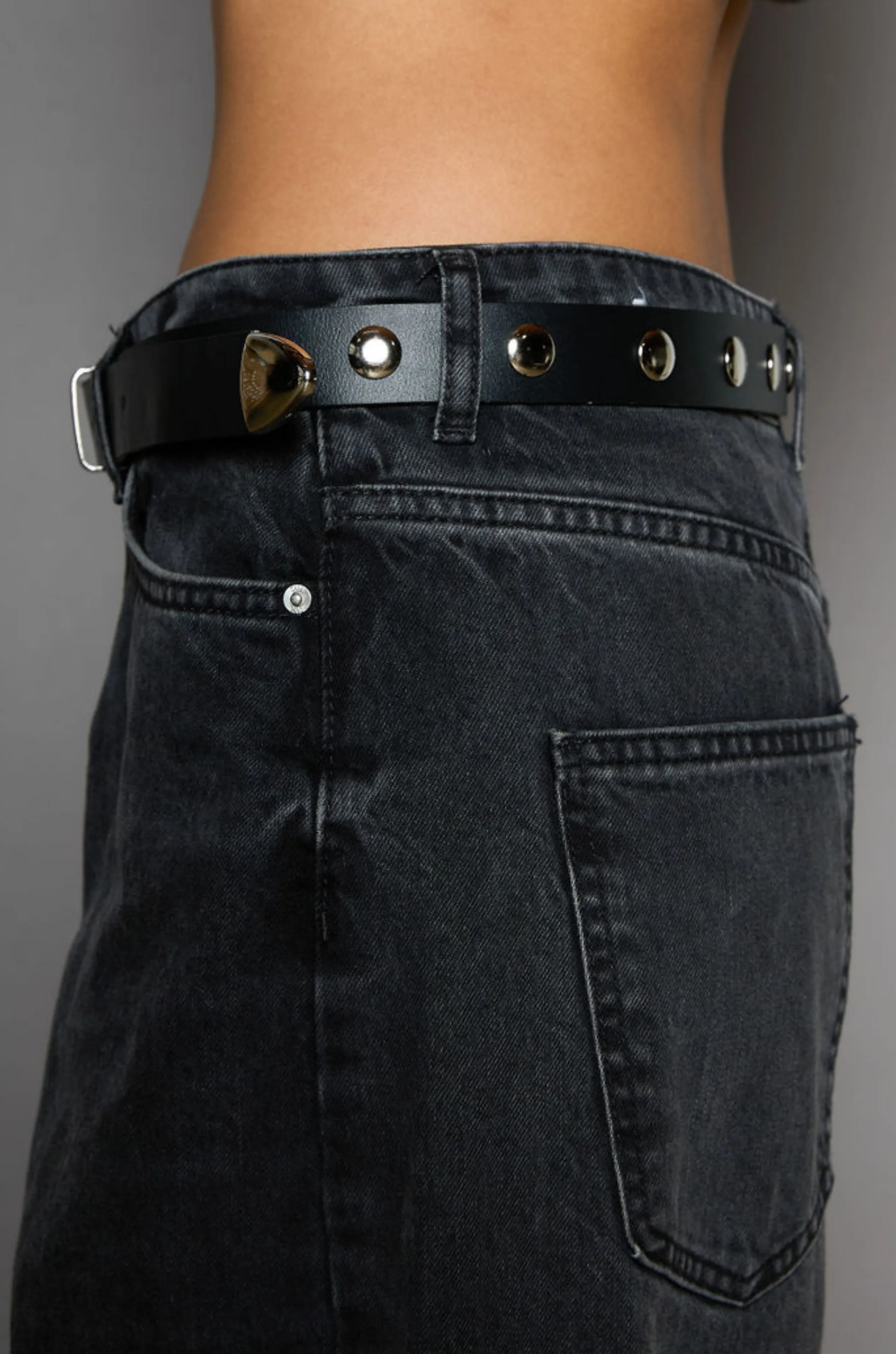 Studded Leather Belt