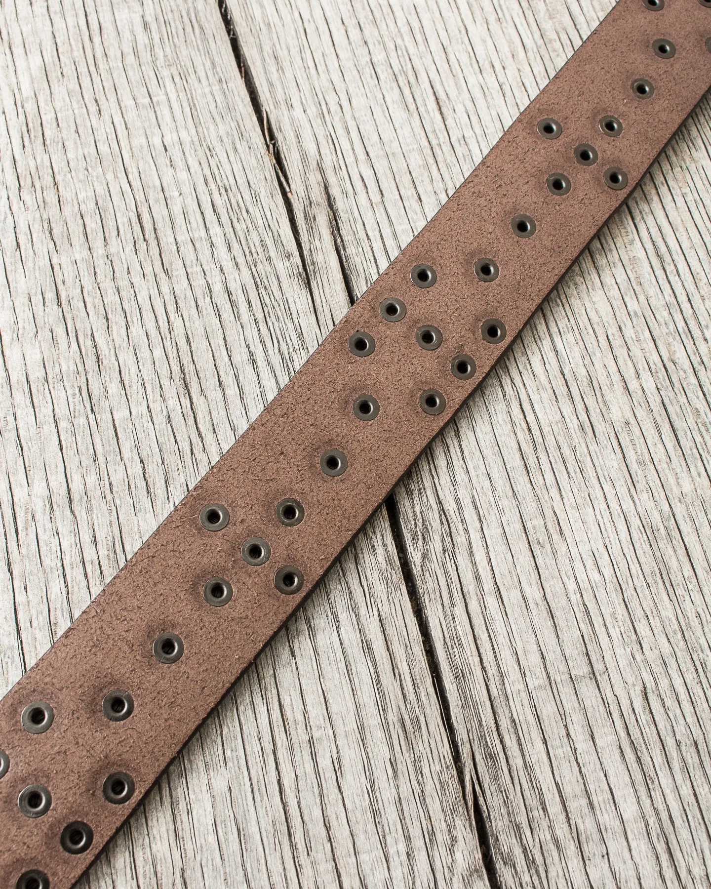 Sugar Cane & Co. Brown Studded Leather Belt SC02322