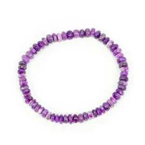 Sugilite 5mm Rondelle Luxury Beaded Bracelet