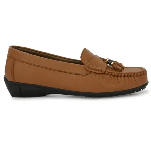 Sydney Tassel Tan Leather Loafers