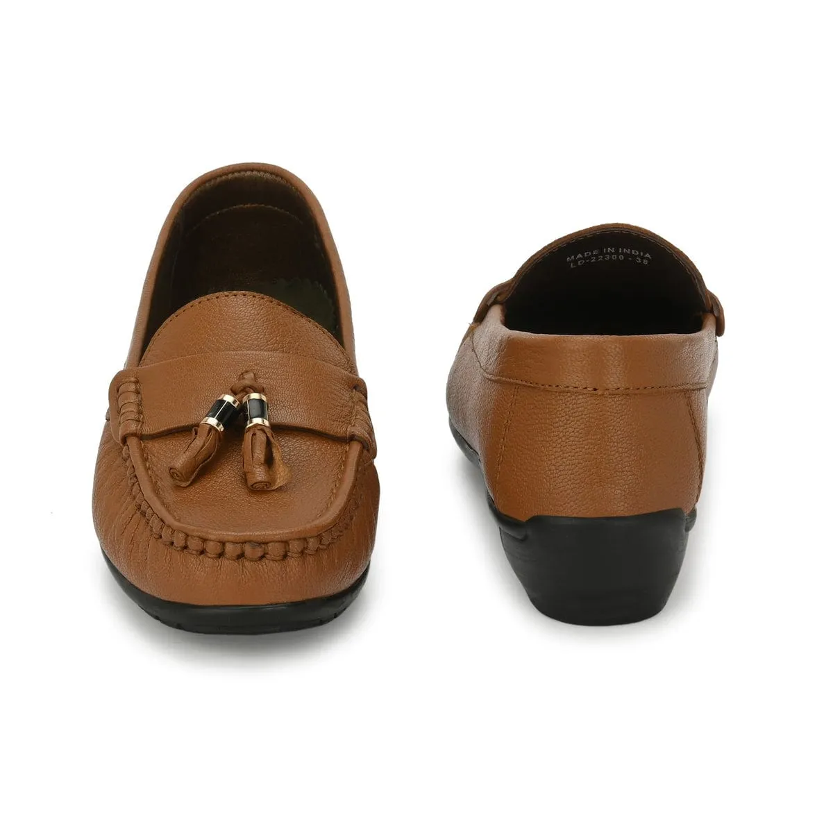 Sydney Tassel Tan Leather Loafers