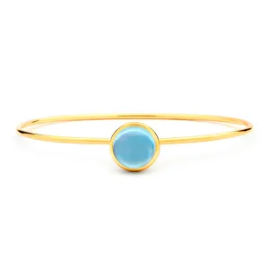 Syna Blue Topaz Bauble Bangle Bracelet