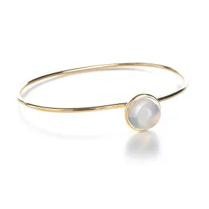 Syna Moon Quartz Bauble Bangle Bracelet