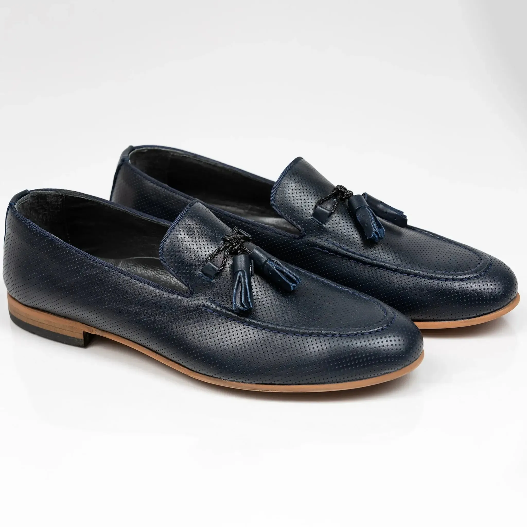 Tassel Loafers Dark Blue