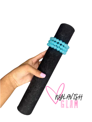 Teal Blue Beaded Bracelet