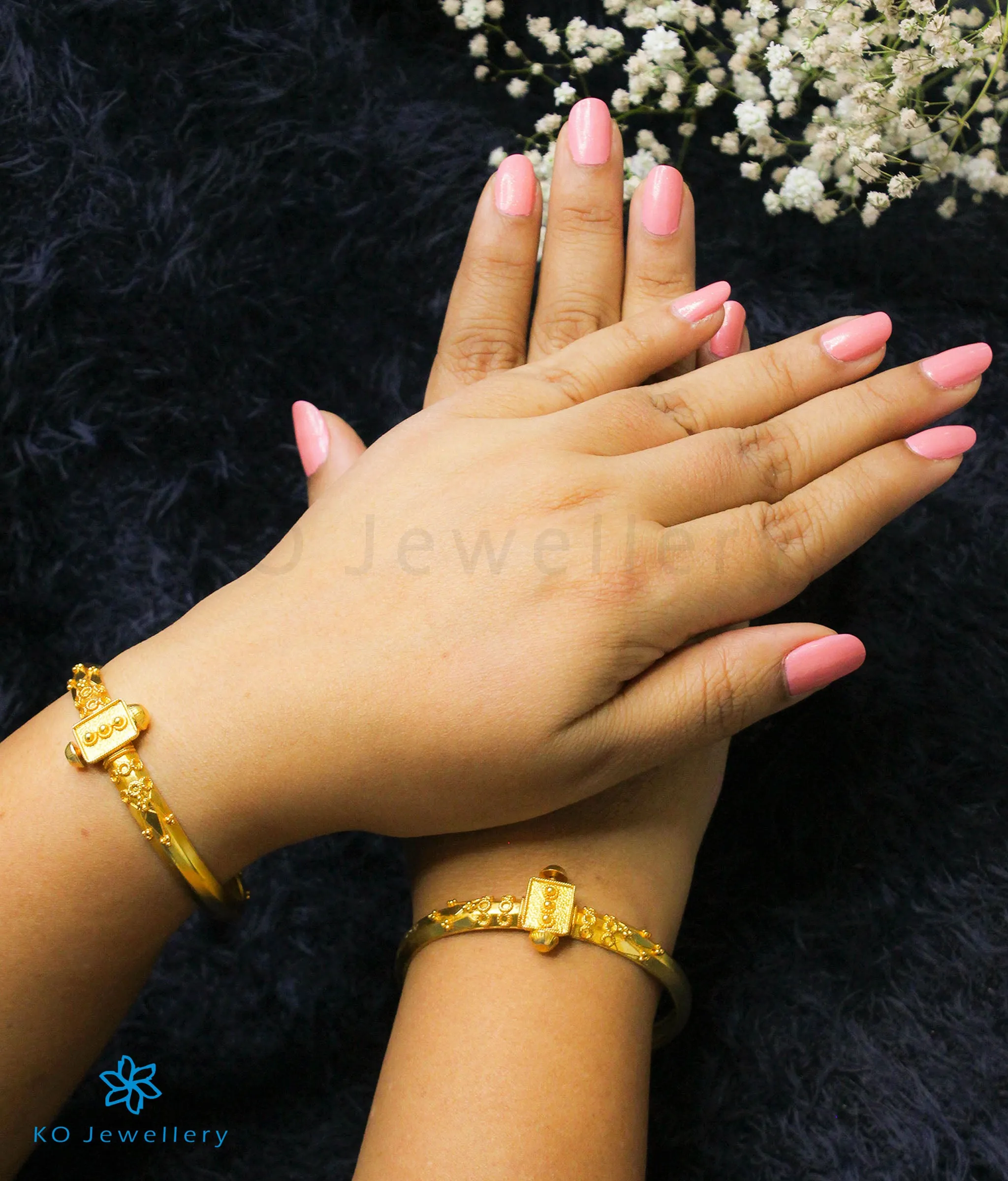 The Kumuda Silver Coorgi Bracelets (Size/2.2/2.4/2.6/2.8)