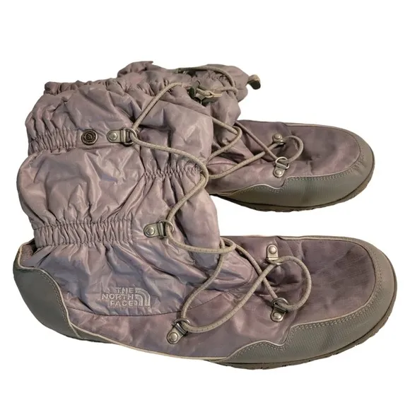 The North Face Womens Primaloft Icepick Waterproof Boots Size 10 Grey/Silver