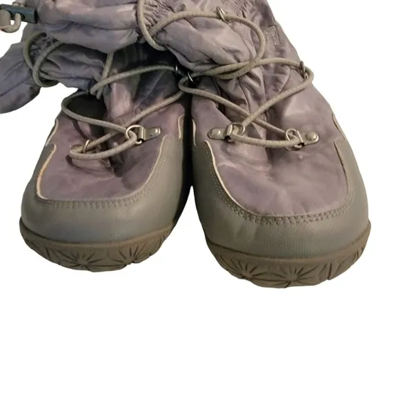 The North Face Womens Primaloft Icepick Waterproof Boots Size 10 Grey/Silver