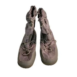 The North Face Womens Primaloft Icepick Waterproof Boots Size 10 Grey/Silver