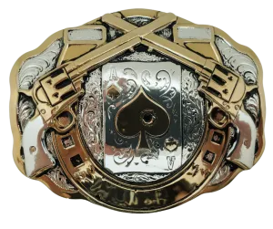 The "Hole in the Ace" Belt Buckle
