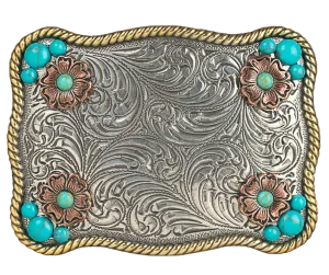The "Sunset Flower" Belt Buckle