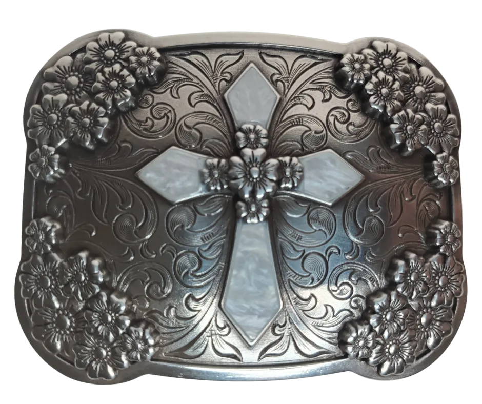 The "Way of the Cross" Western Buckle