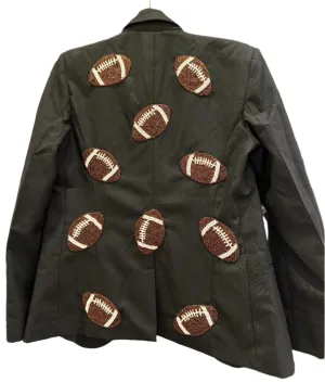 Tiana - Women Custom Blazer With Footballs
