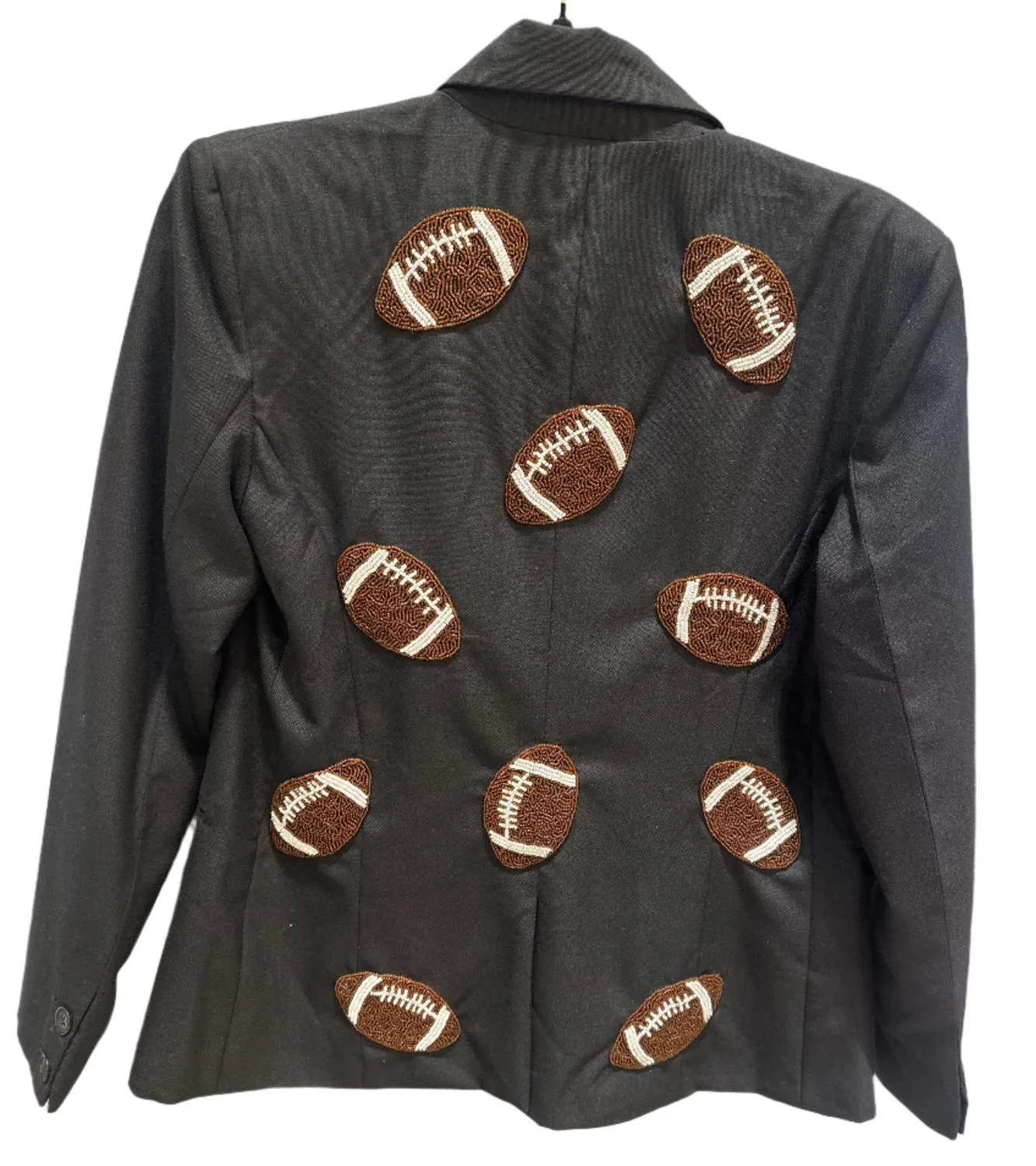 Tiana - Women Custom Blazer With Footballs
