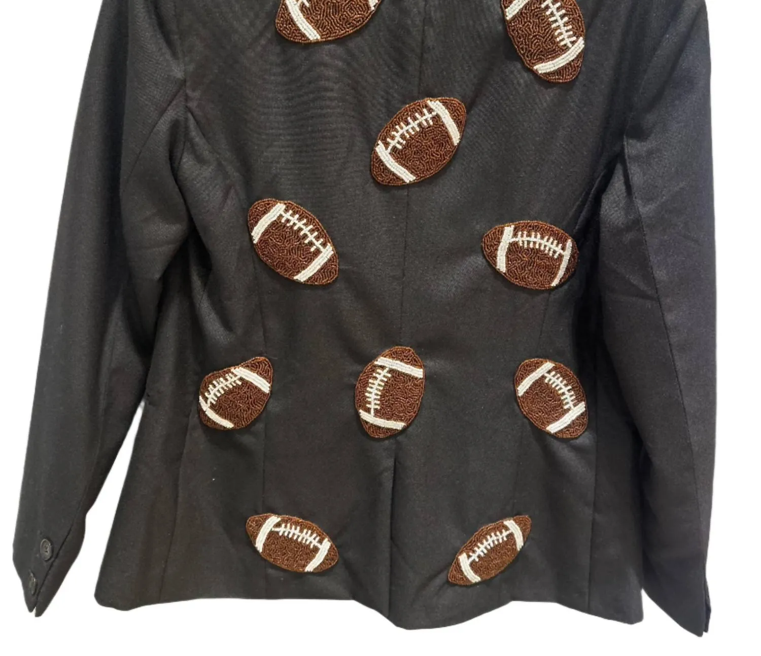 Tiana - Women Custom Blazer With Footballs