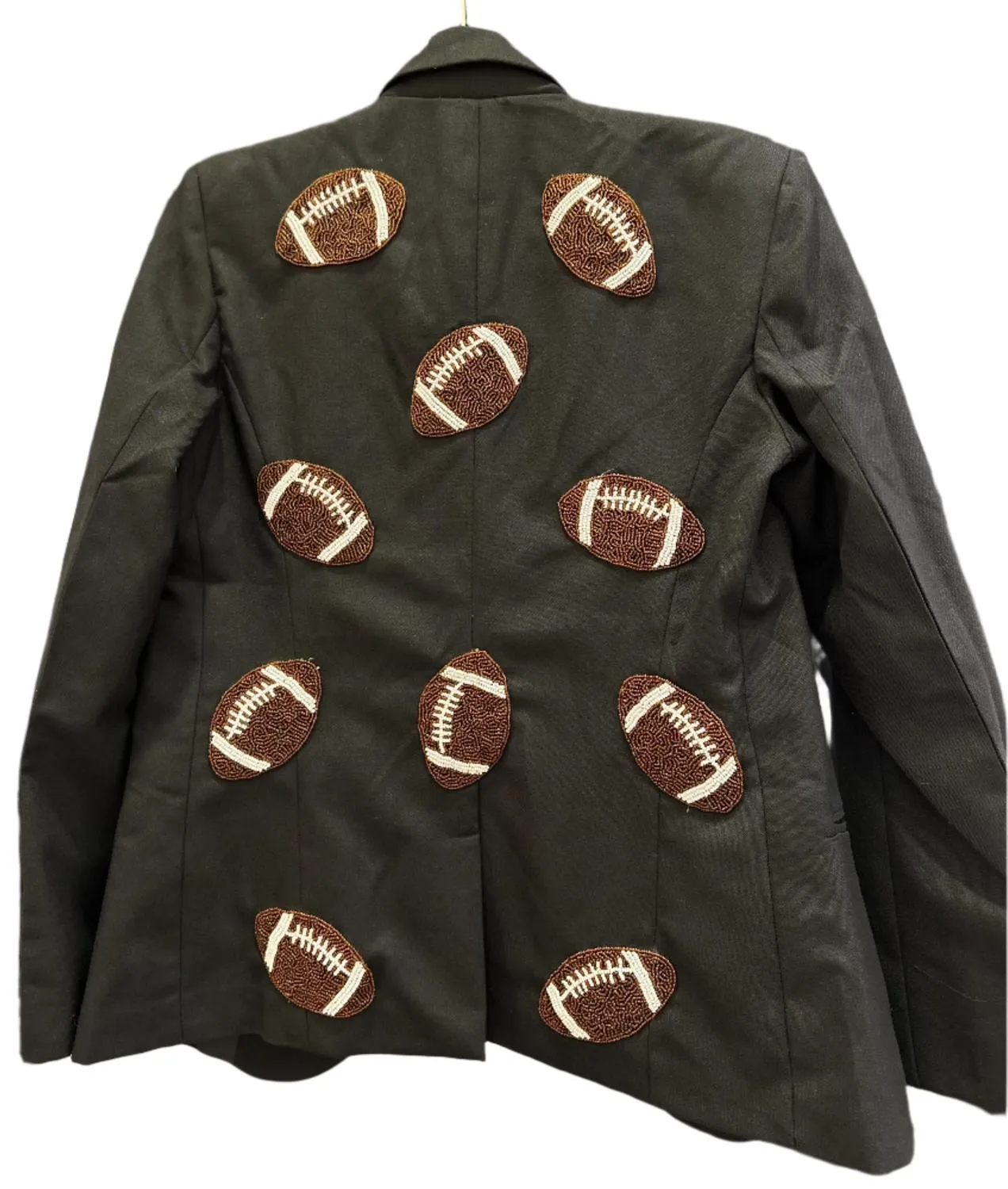 Tiana - Women Custom Blazer With Footballs