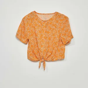 Tie-front blouse AO_MINIFL
