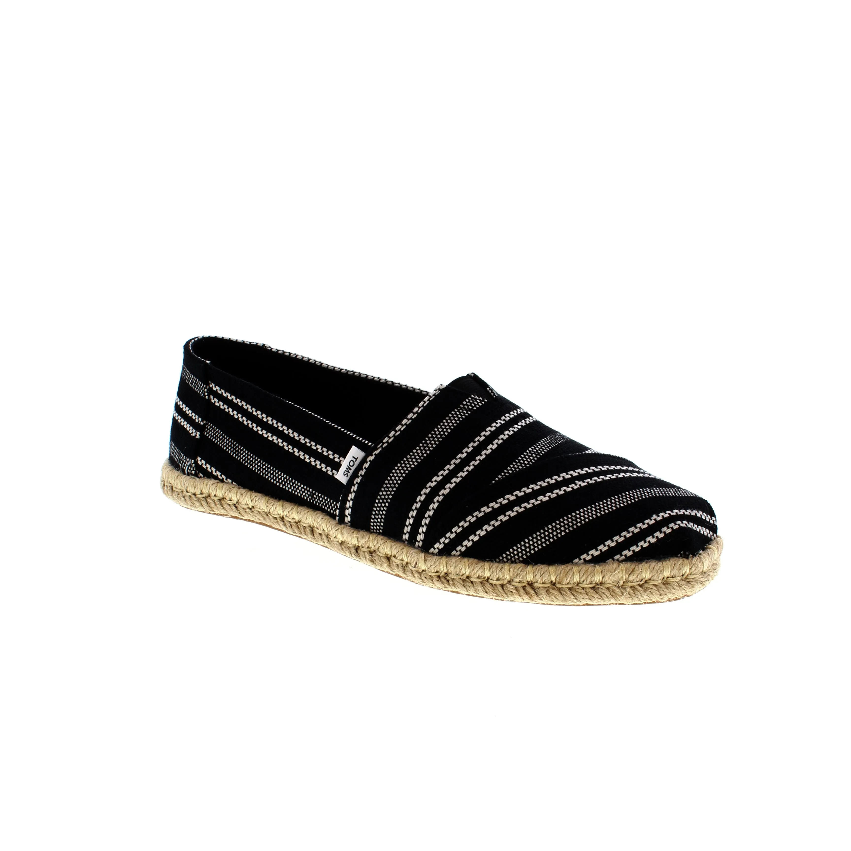 Toms Alpargata Rope - Black Striped
