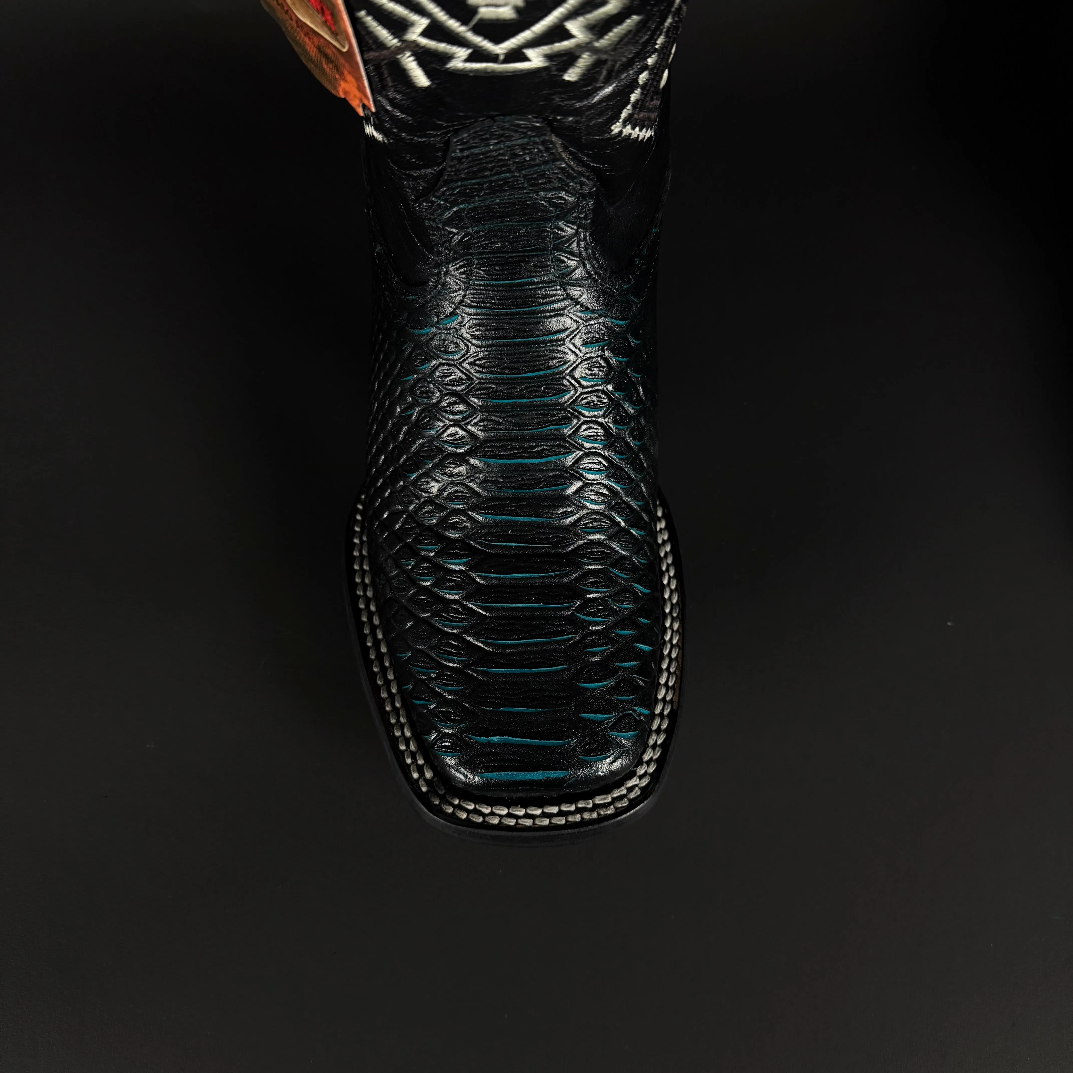 Torres Boot Ranch - Python Print - Black/Acua